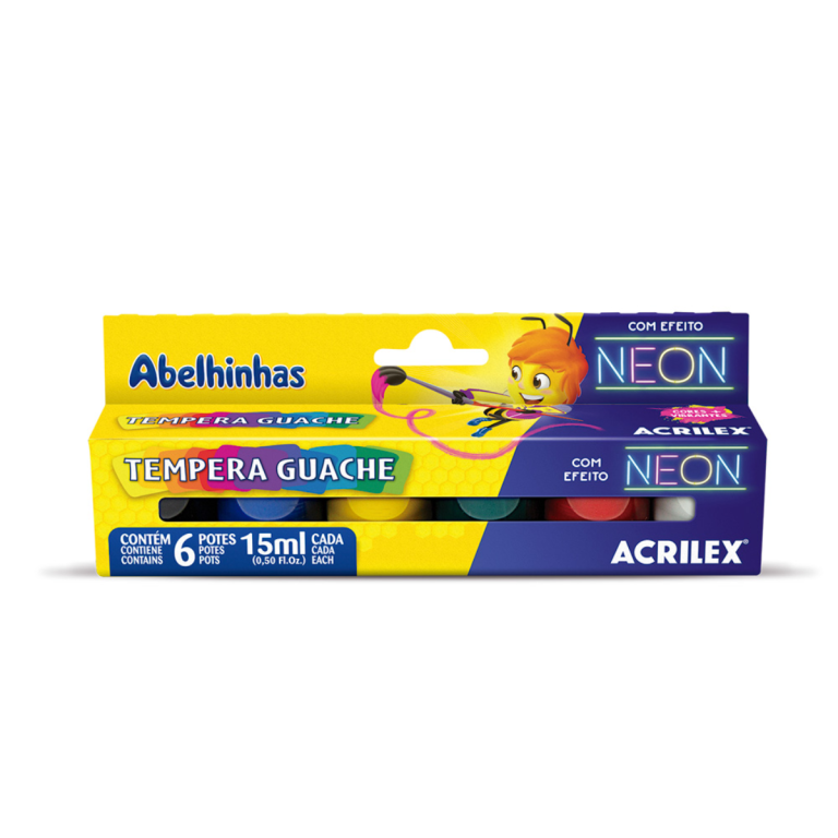 TINTA GUACHE ACRILEX NEON 6PCS 1006