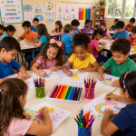 Lápis de Cor Leo e Leo 24 Cores Sextavado Escolar