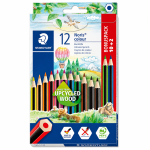 Lápis de Cor Staedtler 12 Cores Sextavado Escolar