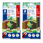 Lápis de Cor Staedtler 12 Cores Sextavado Escolar