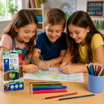 Lápis de Cor Staedtler 12 Cores Sextavado Escolar