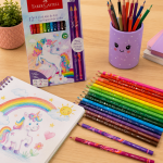 Ecolápis De Cor Faber Castell 12+2 Coleção Unicórnio