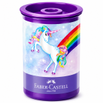 APONTADOR FABER CASTELL 123 DEPOSITO UNICORNIO ROSA E ROXO