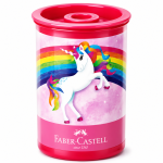 APONTADOR FABER CASTELL 123 DEPOSITO UNICORNIO ROSA E ROXO