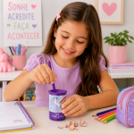 APONTADOR FABER CASTELL 123 DEPOSITO UNICORNIO ROSA E ROXO