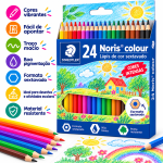 Lápis de Cor Staedtler 24 Cores Sextavado Escolar