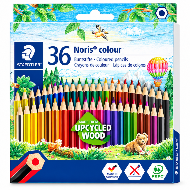 Lápis de Cor Staedtler Noris 36 Cores Sextavado Escolar
