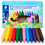 Big Giz De Cera Grosso 12 Cores Jumbo Staedtler