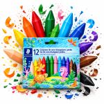 Big Giz De Cera Grosso 12 Cores Jumbo Staedtler
