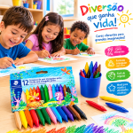 Big Giz De Cera Grosso 12 Cores Jumbo Staedtler