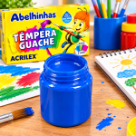 Têmpera Guache Acrilex 6 Cores Escolar