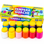 Têmpera Guache Acrilex 12 Cores Escolar
