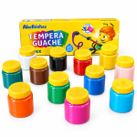 Têmpera Guache Acrilex 12 Cores Escolar