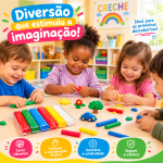 Massinha De Modelar Infantil 6 Cores Acrilex