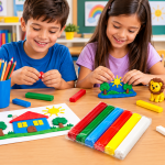 Massinha De Modelar Infantil 6 Cores Acrilex