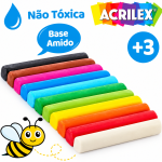 Massinha De Modelar Infantil 12 Cores Acrilex