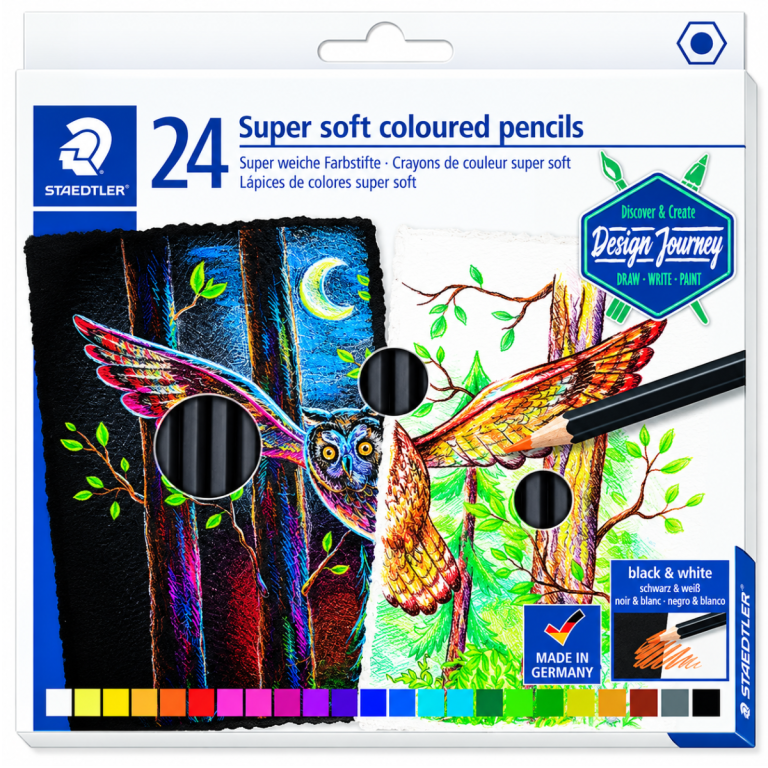 Lápis De Cor 24 Cores Super Soft - Staedtler