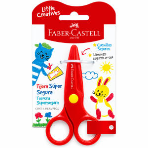 Tesoura Infantil Faber-Castell com Lâminas Seguras